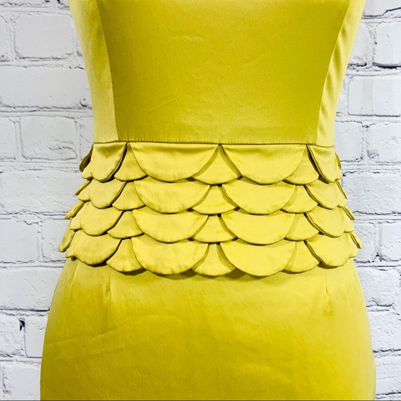 Twelve by Twelve Yellow Peplum Dress - Picture 3 of 6